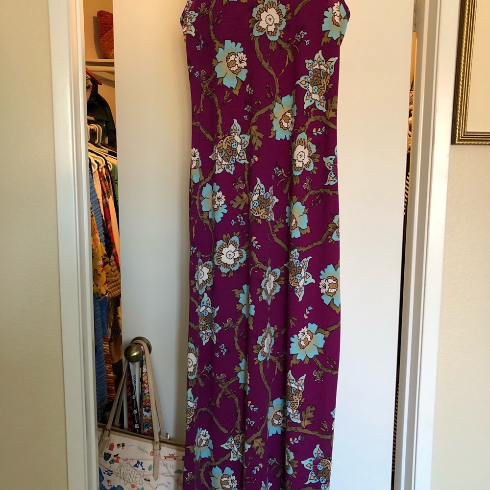 Lularoe Dani dress sz M purple floral